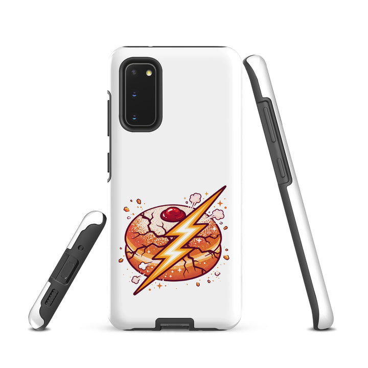 Sufganiyah Lightning Jewish pride tough phone case for Samsung Galaxy S20, matte finish - front view