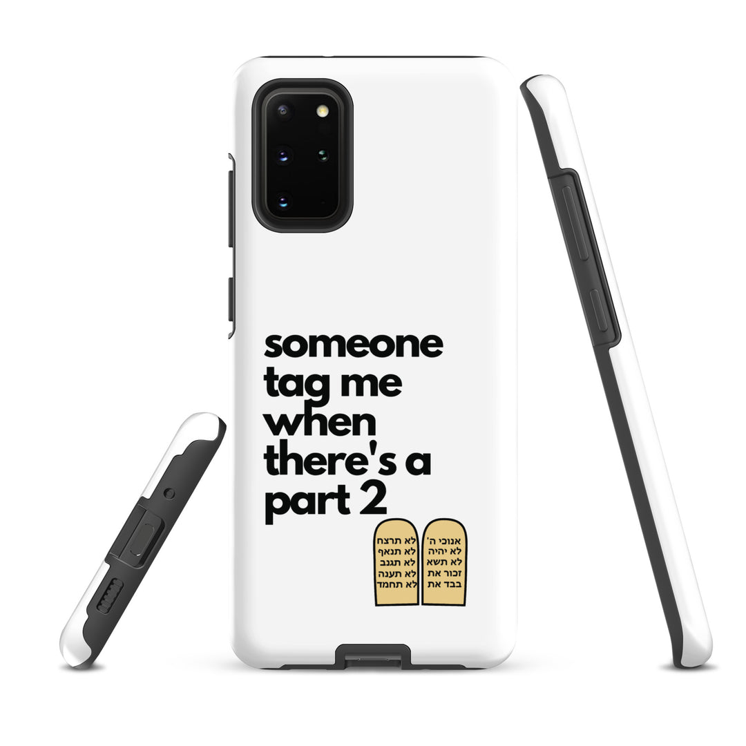 Someone Tag Me Jewish pride tough case for samsung® in Matte - flat lay