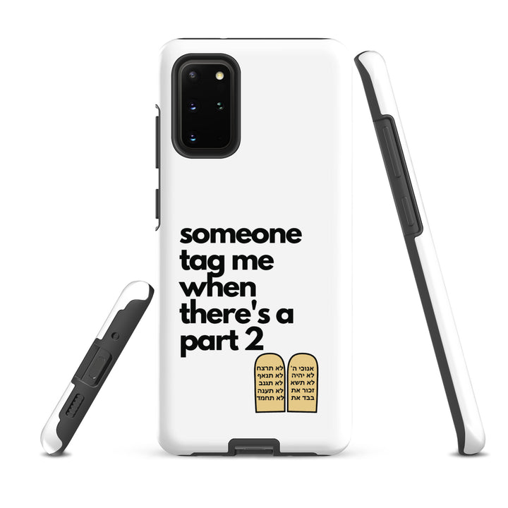 Someone Tag Me Jewish pride tough case for samsung® in Matte - flat lay
