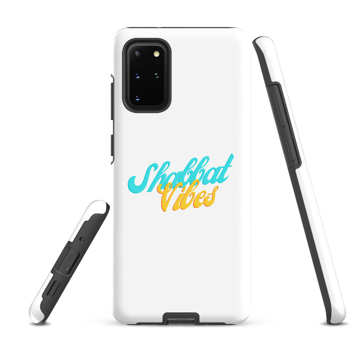 Shabbat Vibes Jewish pride tough phone case for Samsung Galaxy S20 Plus, matte finish - front view