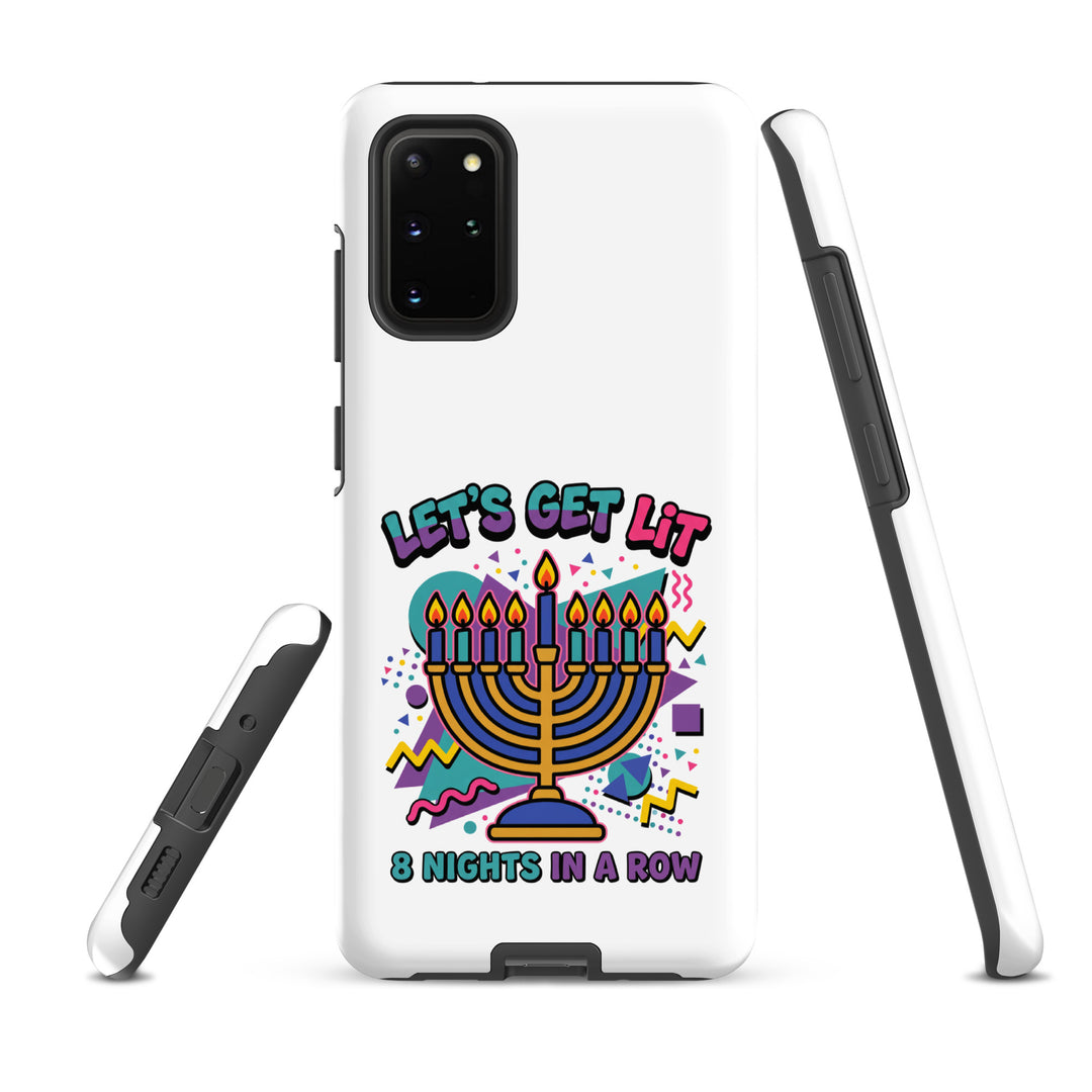 Lets Get Lit 90s Jewish pride tough phone case for Samsung Galaxy S20 Plus, matte finish - front view