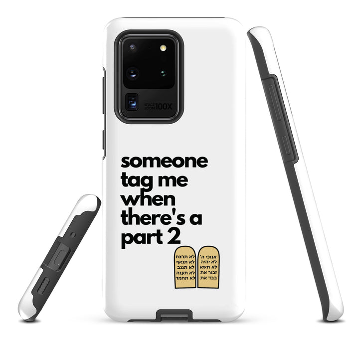 Someone Tag Me Jewish pride tough case for samsung® in Matte - side view