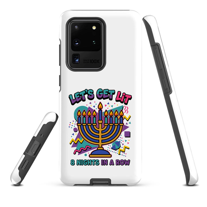 Lets Get Lit 90s Jewish pride tough phone case for Samsung Galaxy S20 Ultra, matte finish - front view