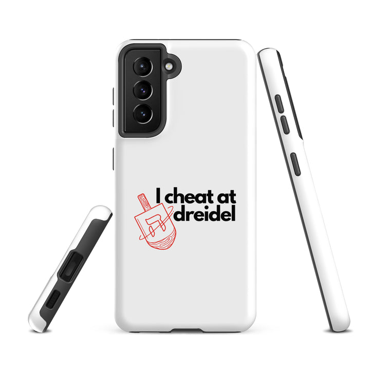 I Cheat At Dreidel Jewish pride tough case for samsung® in Matte - folded view