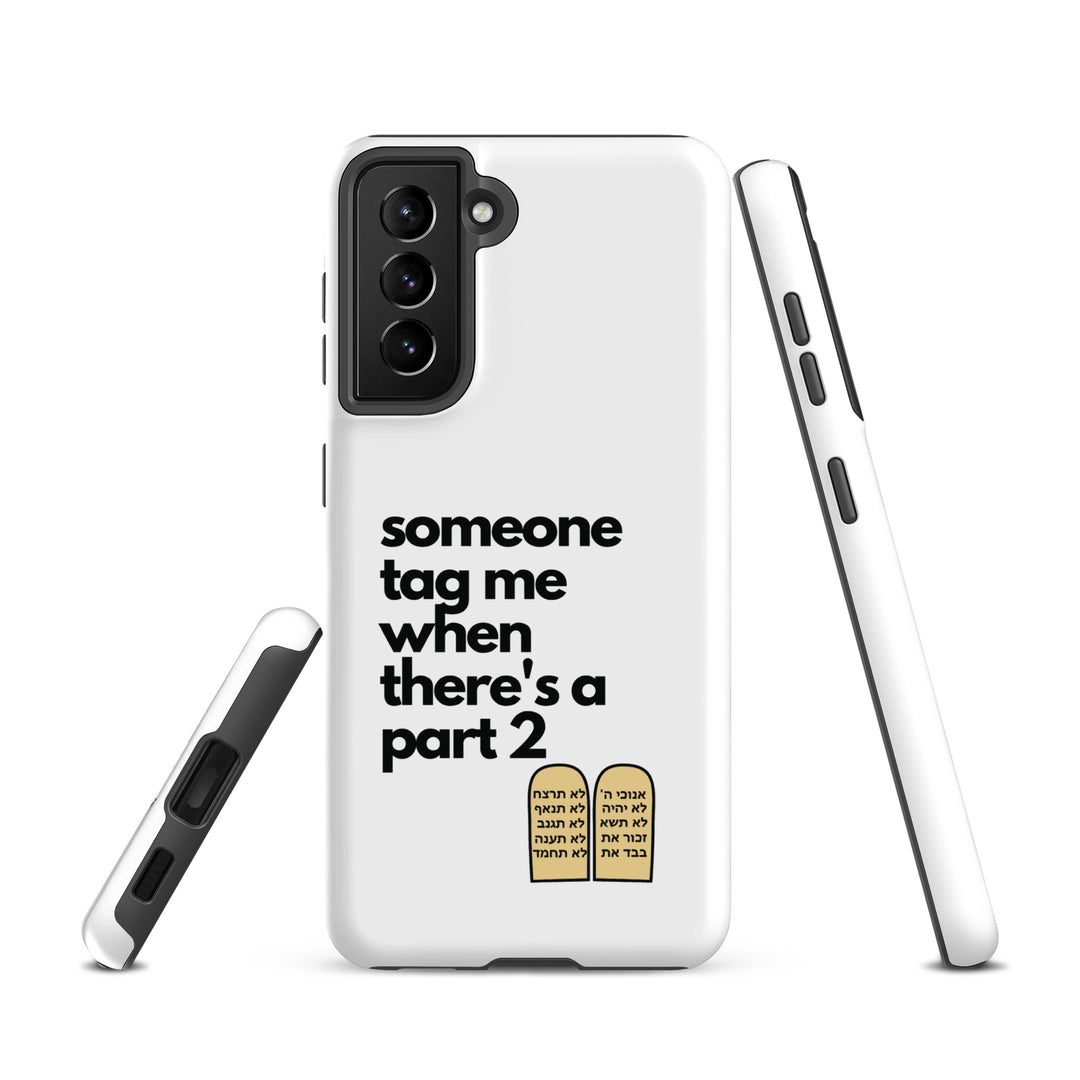 Someone Tag Me Jewish pride tough case for samsung® in Matte - front view