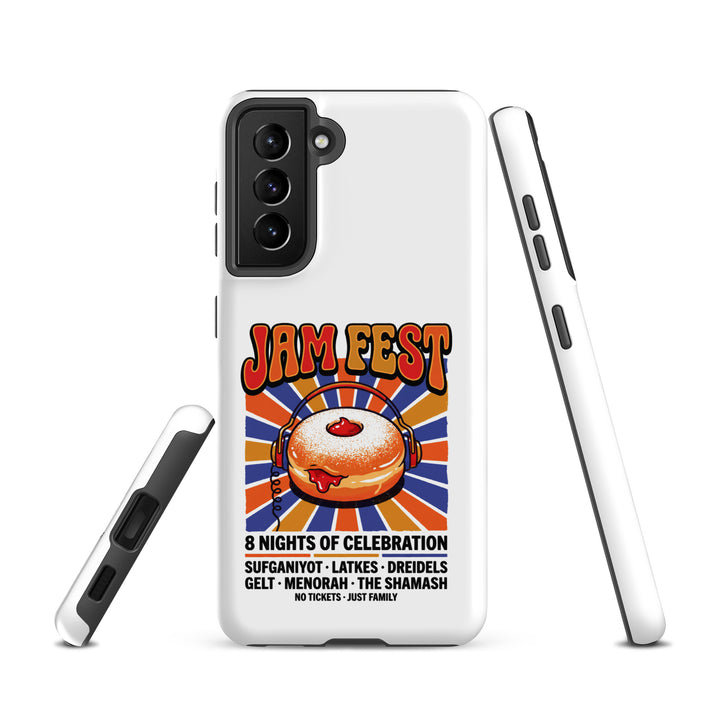 Jam Fest 8 Nights Jewish pride tough phone case for Samsung Galaxy S21, matte finish - front view