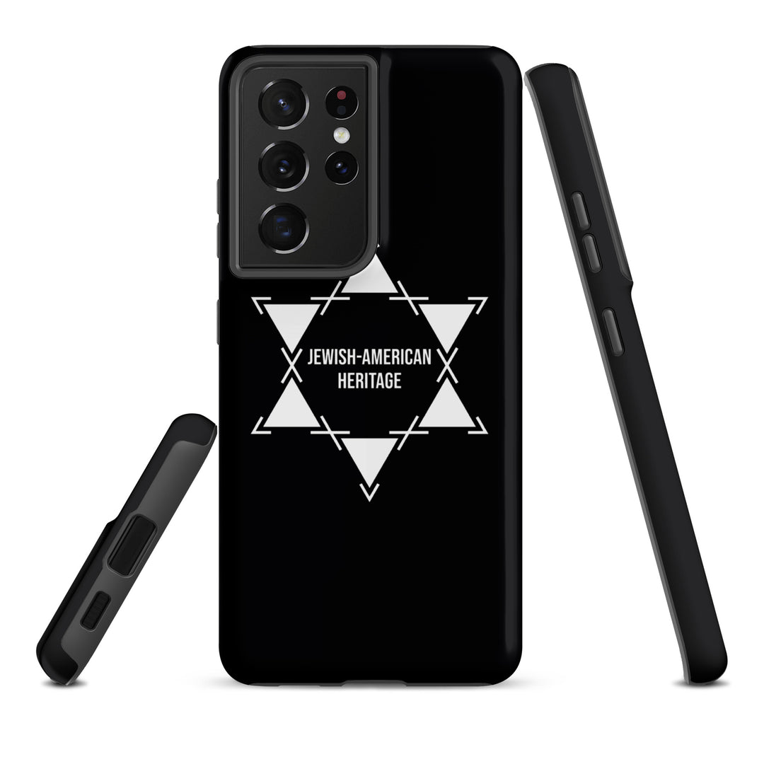 Jewish American Heritage Jewish pride tough case for samsung® in Matte - flat lay