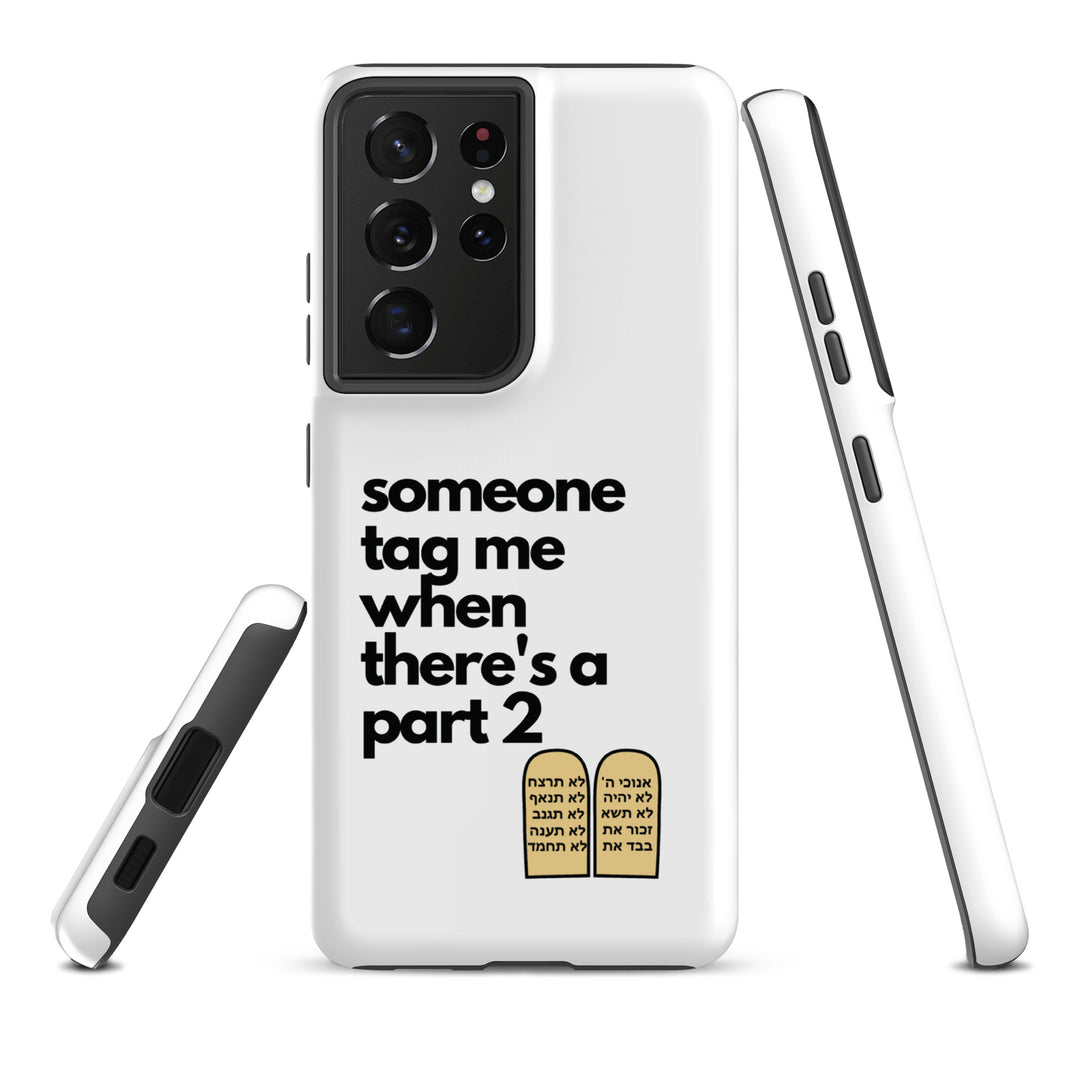 Someone Tag Me Jewish pride tough case for samsung® in Matte - flat lay