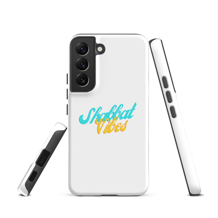 Shabbat Vibes Jewish pride tough phone case for Samsung Galaxy S22, matte finish - front view