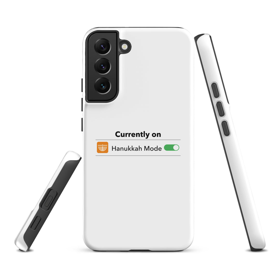 Hanukkah Mode Jewish pride tough phone case for Samsung Galaxy S22 Plus, matte finish - front view