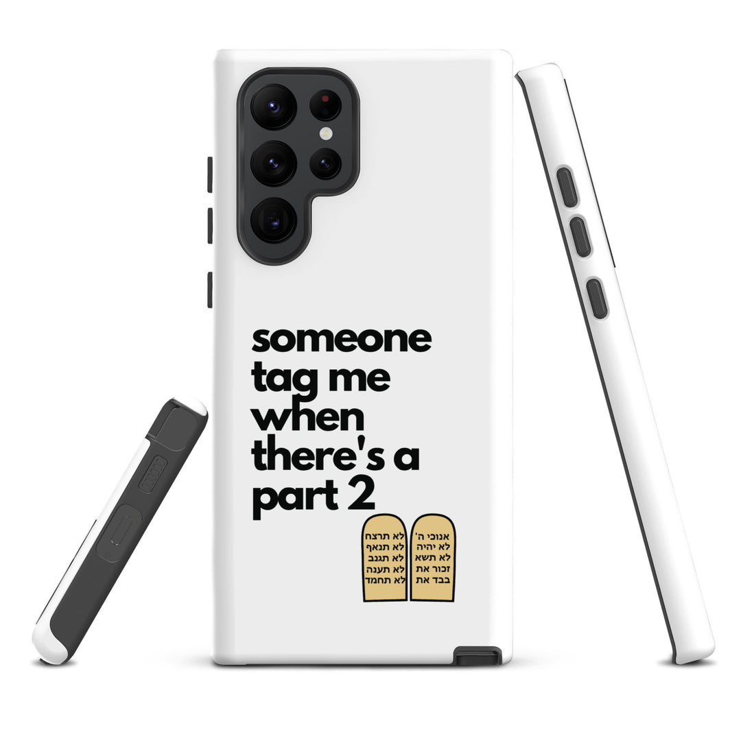 Someone Tag Me Jewish pride tough case for samsung® in Matte - flat lay