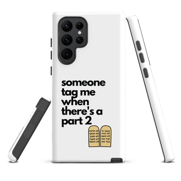 Someone Tag Me Jewish pride tough case for samsung® in Matte - flat lay