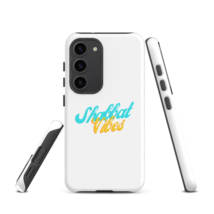 Shabbat Vibes Jewish pride tough phone case for Samsung Galaxy S23, matte finish - front view