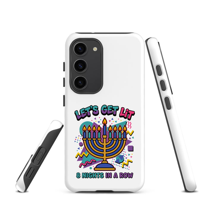Lets Get Lit 90s Jewish pride tough phone case for Samsung Galaxy S23, matte finish - front view