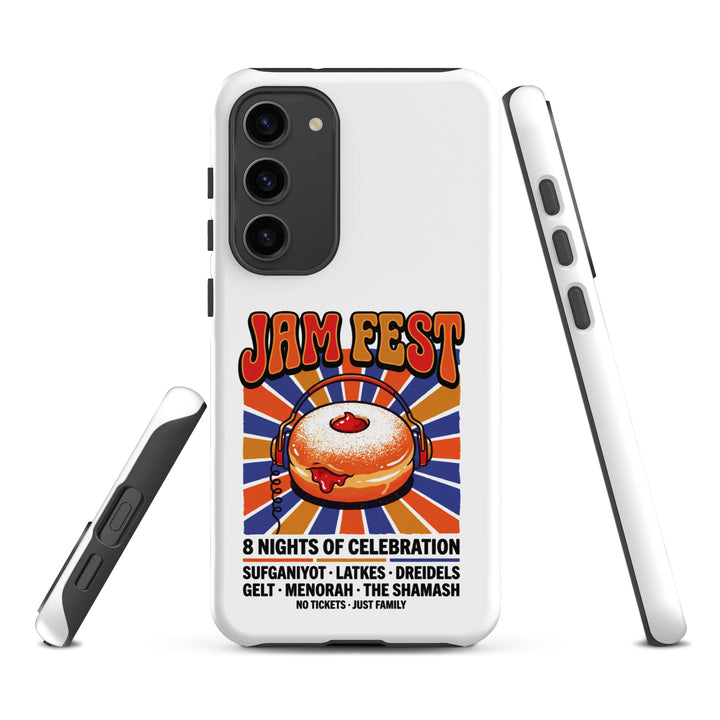 Jam Fest 8 Nights Jewish pride tough phone case for Samsung Galaxy S23 Plus, matte finish - front view