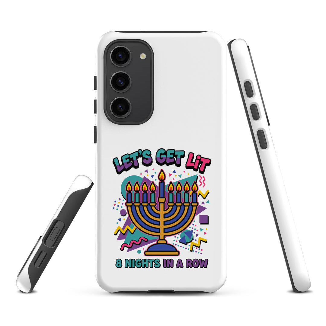 Lets Get Lit 90s Jewish pride tough phone case for Samsung Galaxy S23 Plus, matte finish - front view
