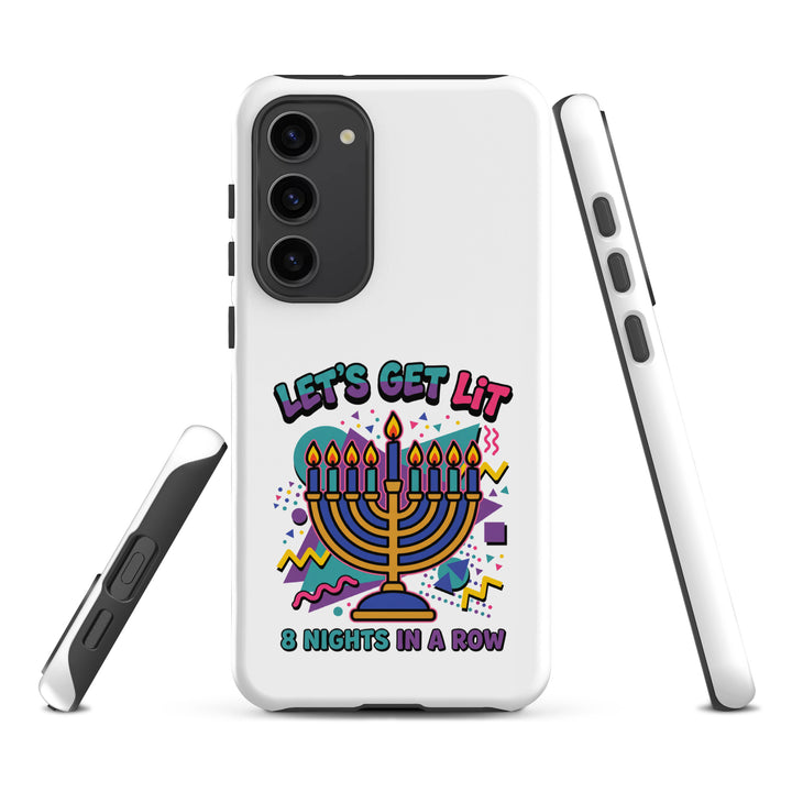 Lets Get Lit 90s Jewish pride tough phone case for Samsung Galaxy S23 Plus, matte finish - front view