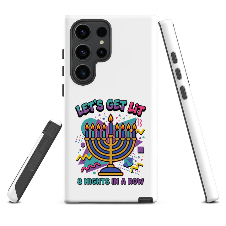 Lets Get Lit 90s Jewish pride tough phone case for Samsung Galaxy S23 Ultra, matte finish - front view