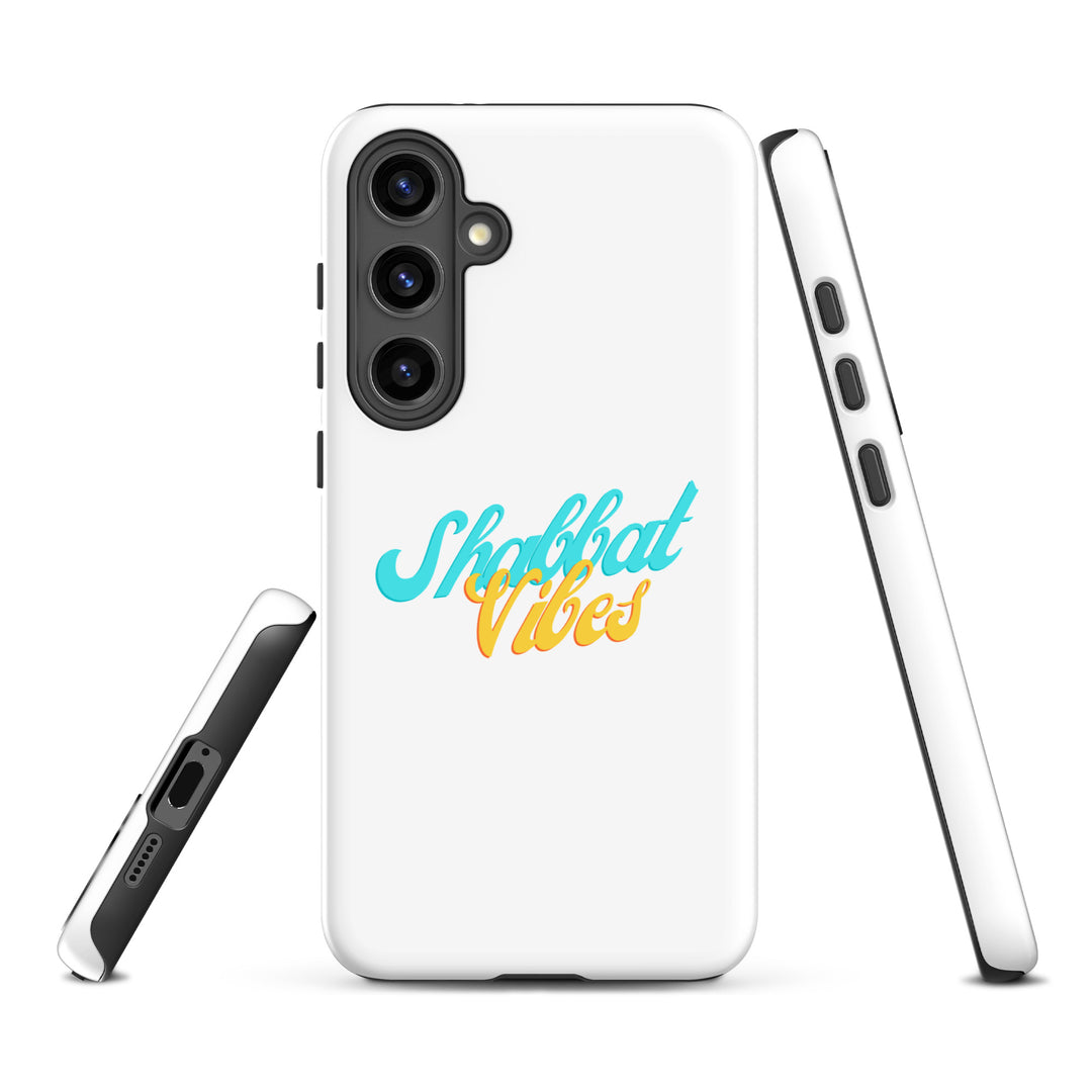 Shabbat Vibes Jewish pride tough phone case for Samsung Galaxy S24 Plus, matte finish - front view