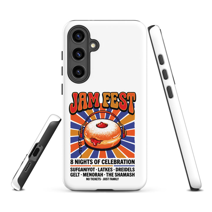 Jam Fest 8 Nights Jewish pride tough phone case for Samsung Galaxy S24 Plus, matte finish - front view