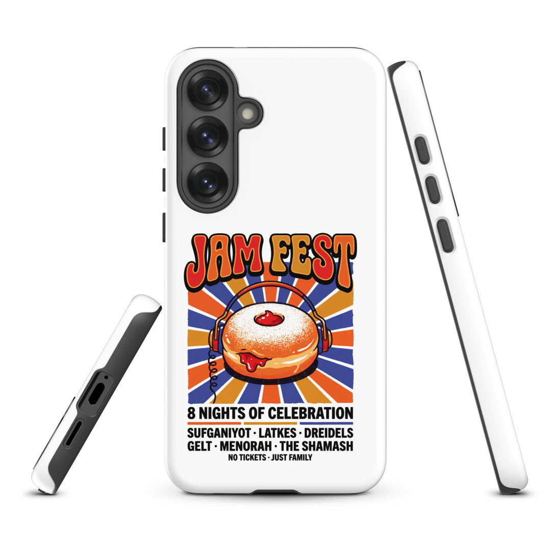 Jam Fest 8 Nights Jewish pride tough phone case for Samsung Galaxy S25 Plus, matte finish - front view