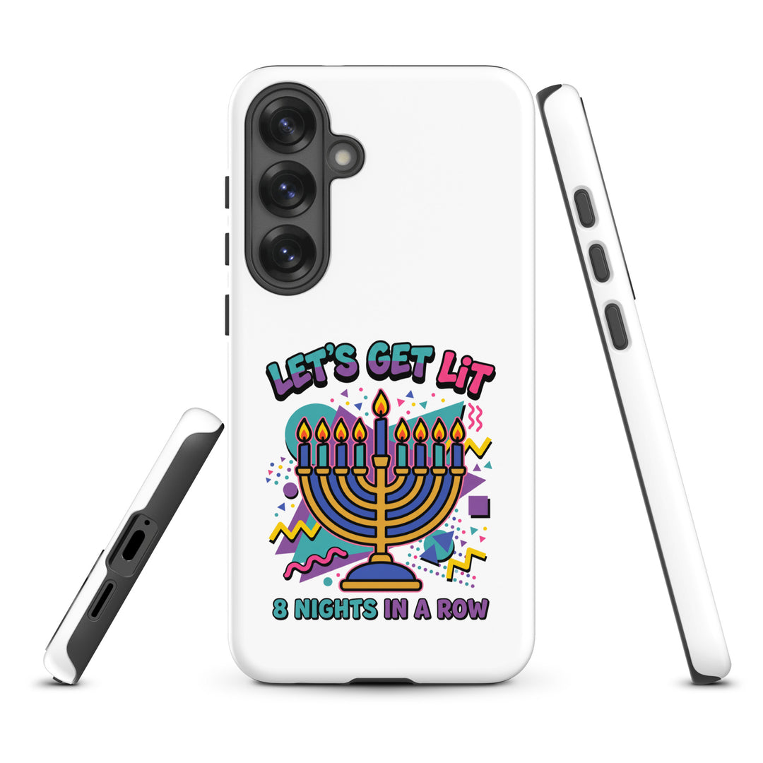 Lets Get Lit 90s Jewish pride tough phone case for Samsung Galaxy S25 Plus, matte finish - front view