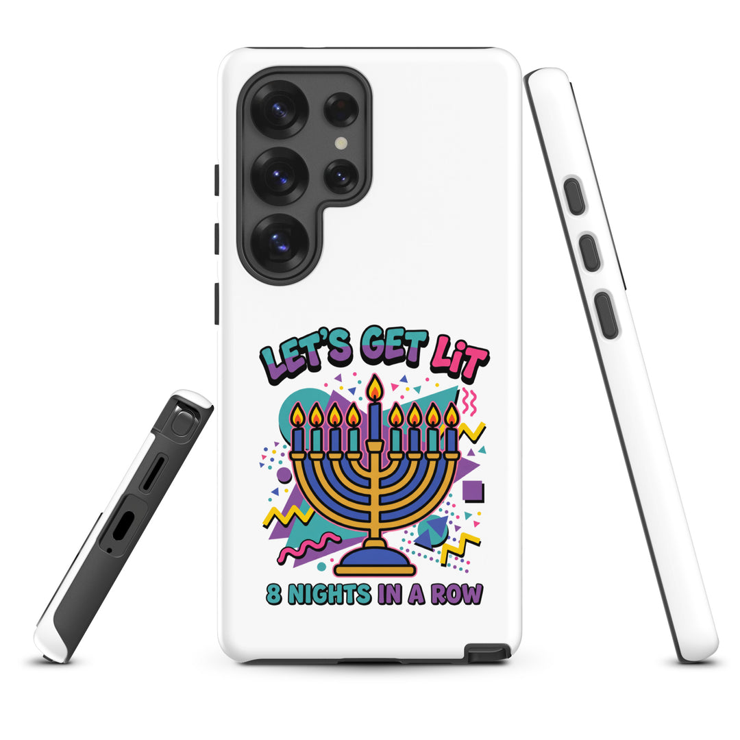 Lets Get Lit 90s Jewish pride tough phone case for Samsung Galaxy S25 Ultra, matte finish - front view