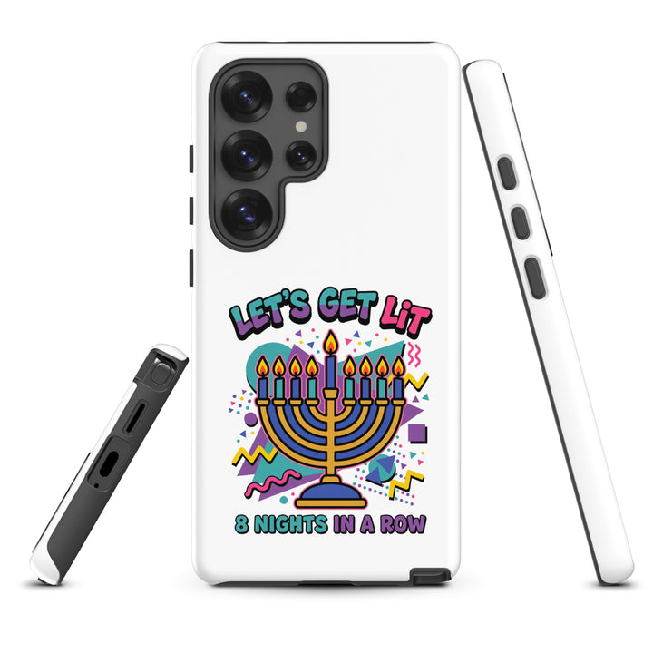 Lets Get Lit 90s Jewish pride tough phone case for Samsung Galaxy S25 Ultra, matte finish - front view