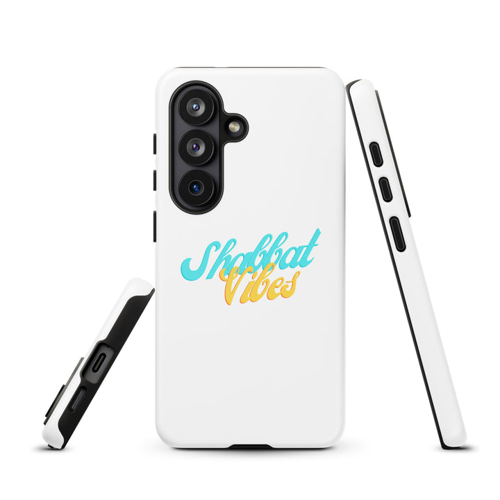 Shabbat Vibes Jewish pride tough phone case for Samsung Galaxy S26, matte finish - front view