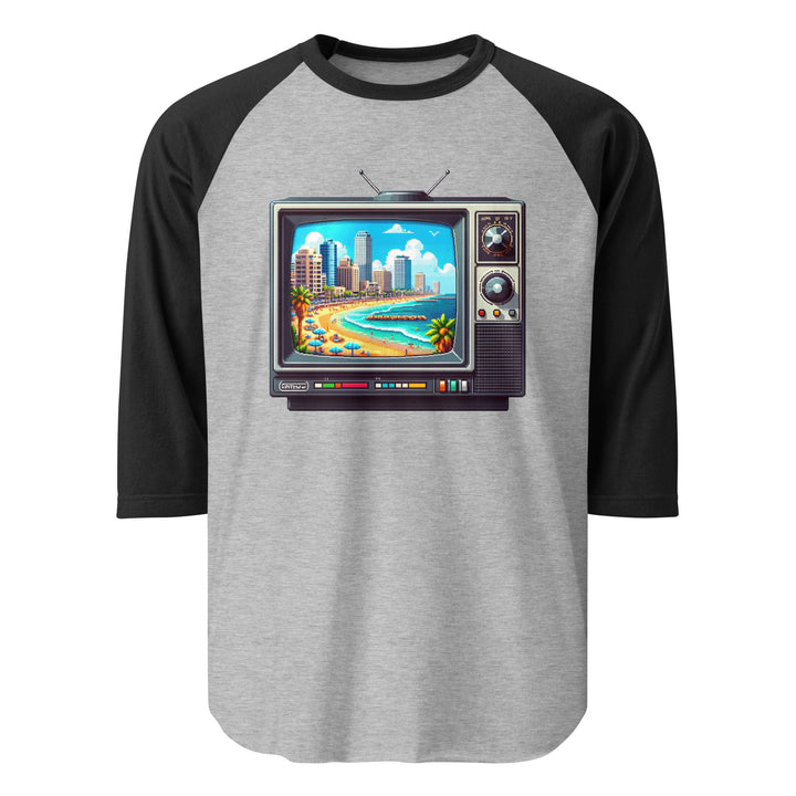 3/4 sleeve raglan shirt | 16Bit Tel Aviv Beach