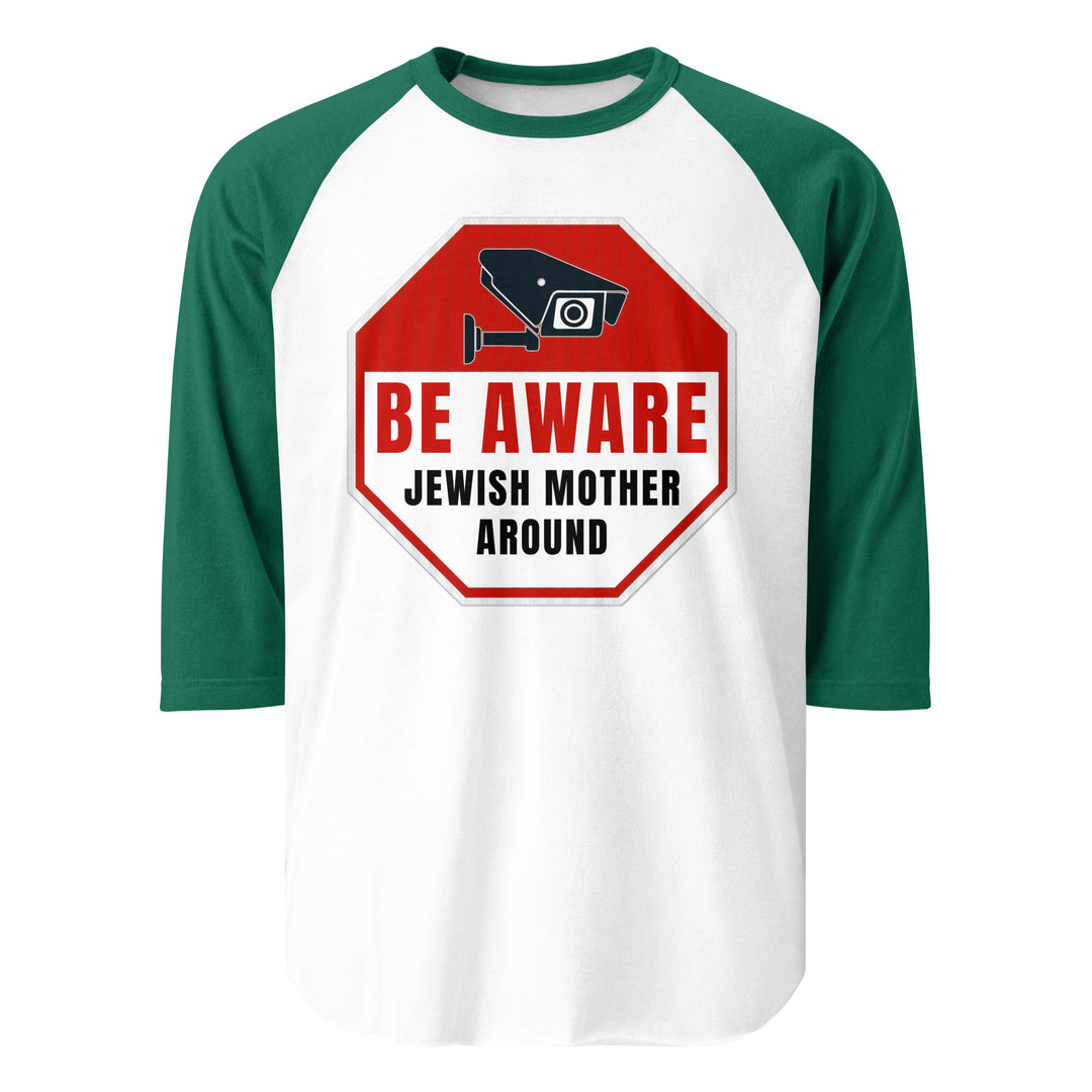 3/4 sleeve raglan shirt | Be aware jewish mother
