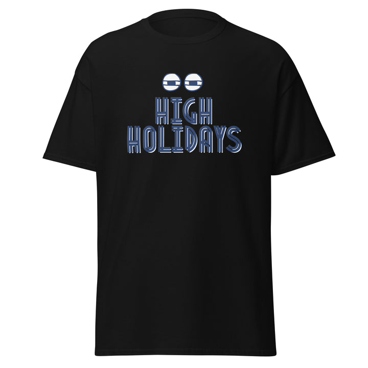 High Holidays Jewish pride tee in Black - front view