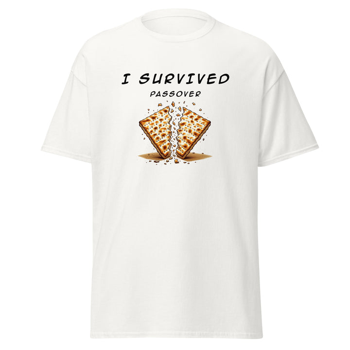 Passover Jewish pride tee in White - flat lay