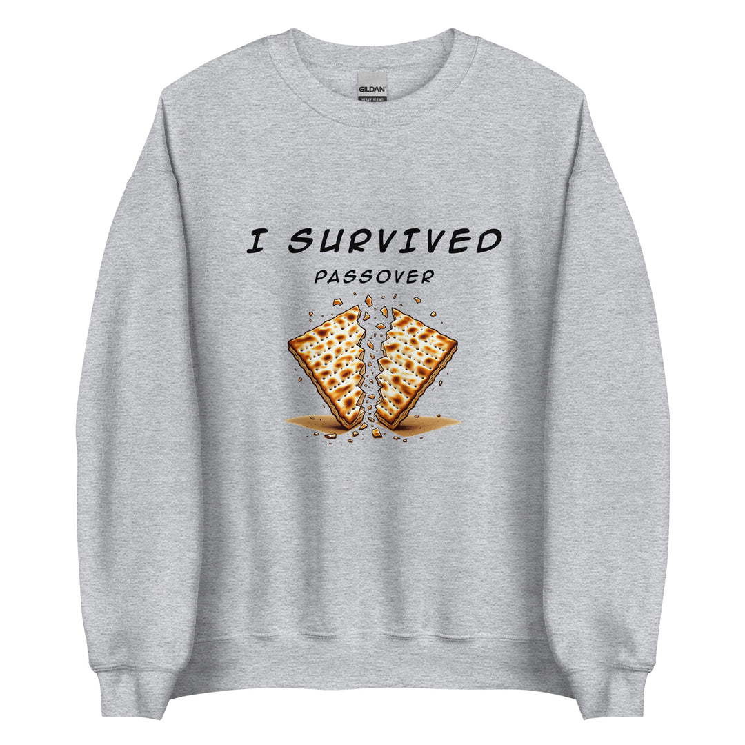 Passover Jewish pride sweatshirt in Sport Grey - lifestyle shot