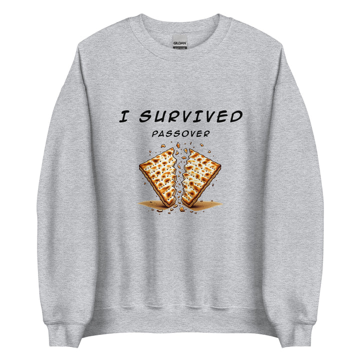 Passover Jewish pride sweatshirt in Sport Grey - lifestyle shot