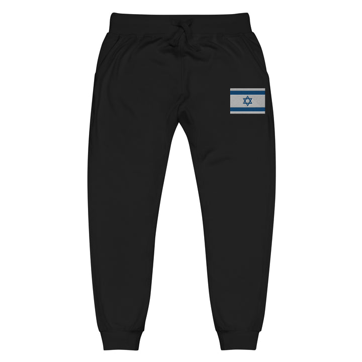 Fleece Sweatpants | Israel Flag Embroidered
