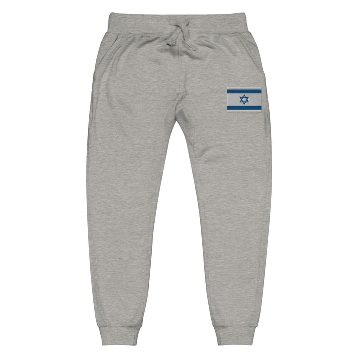 Fleece Sweatpants | Israel Flag Embroidered