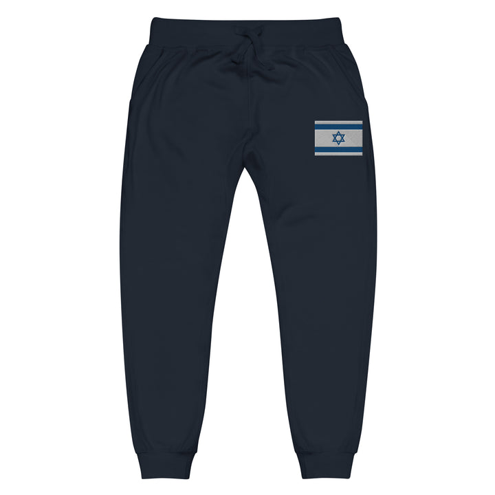 Fleece Sweatpants | Israel Flag Embroidered