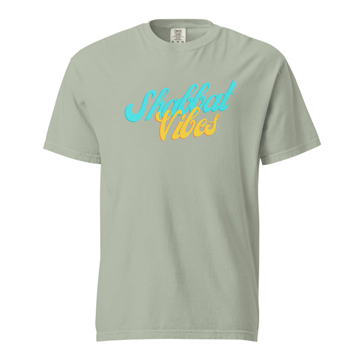 Shabbat Vibes Jewish pride t-shirt in Bay - lifestyle shot