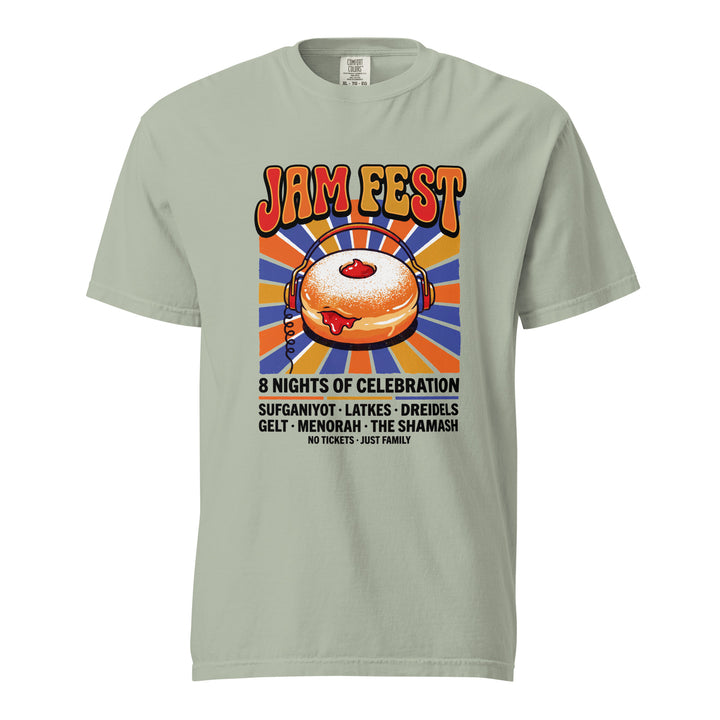 Jam Fest 8 Nights Jewish pride t-shirt in Bay - lifestyle shot