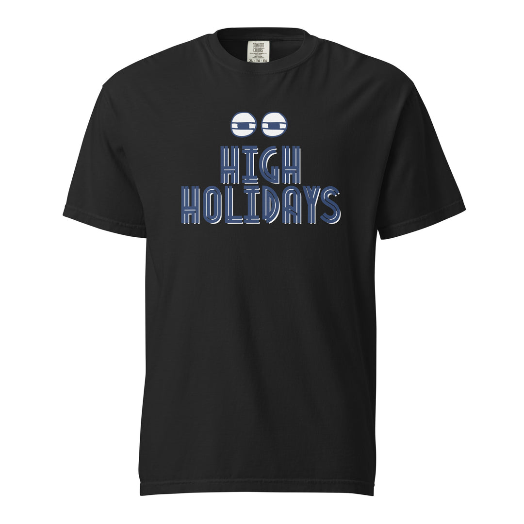 High Holidays Jewish pride t-shirt in Black - back view