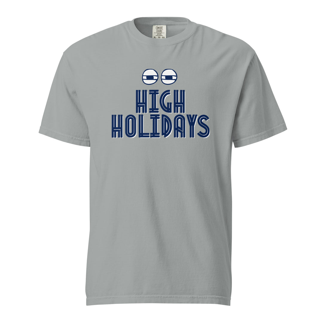 High Holidays Jewish pride t-shirt in Granite - back view