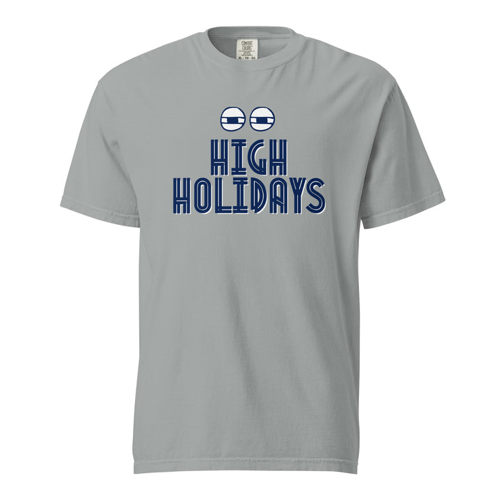 High Holidays Jewish pride t-shirt in Granite - back view