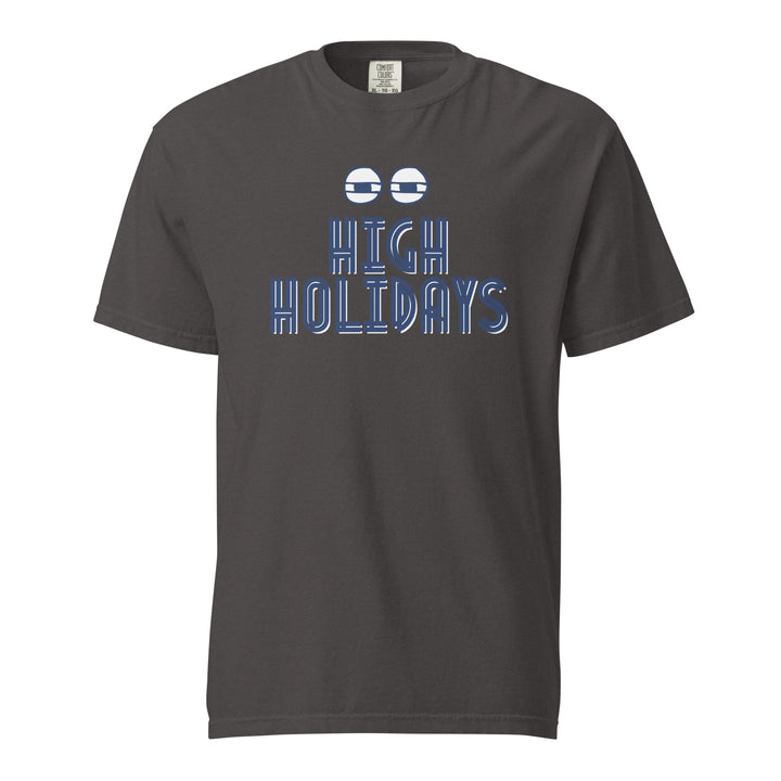 High Holidays Jewish pride t-shirt in Graphite - close-up