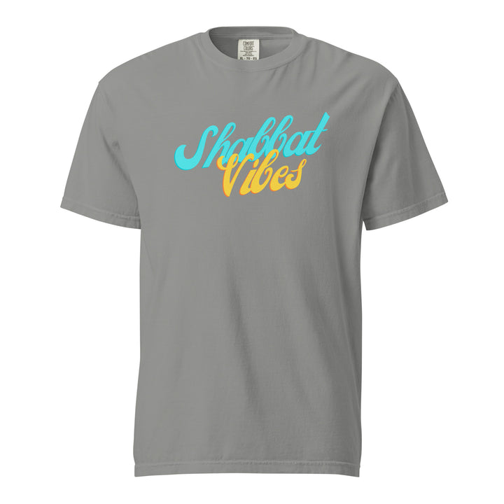 Shabbat Vibes Jewish pride t-shirt in Grey - close-up