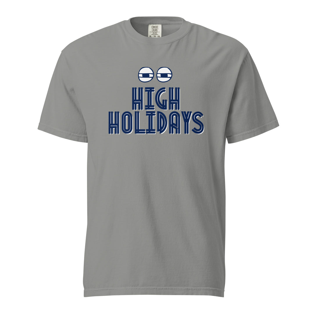 High Holidays Jewish pride t-shirt in Grey - folded view