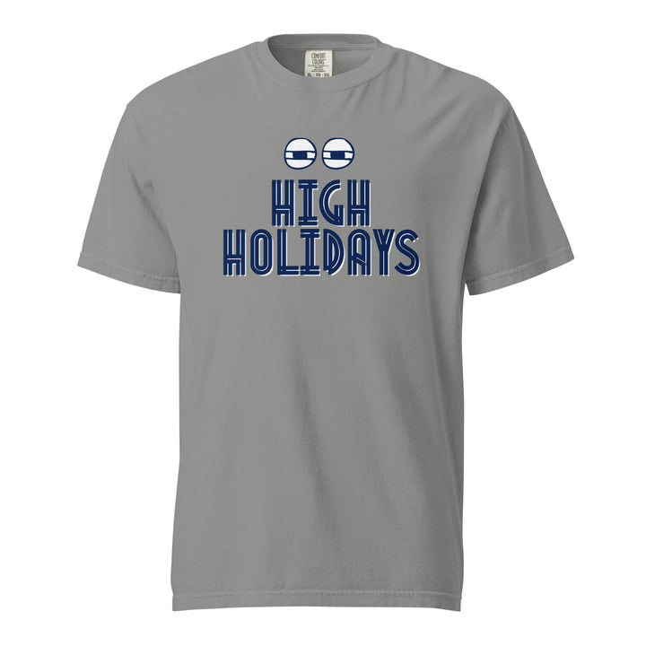High Holidays Jewish pride t-shirt in Grey - folded view