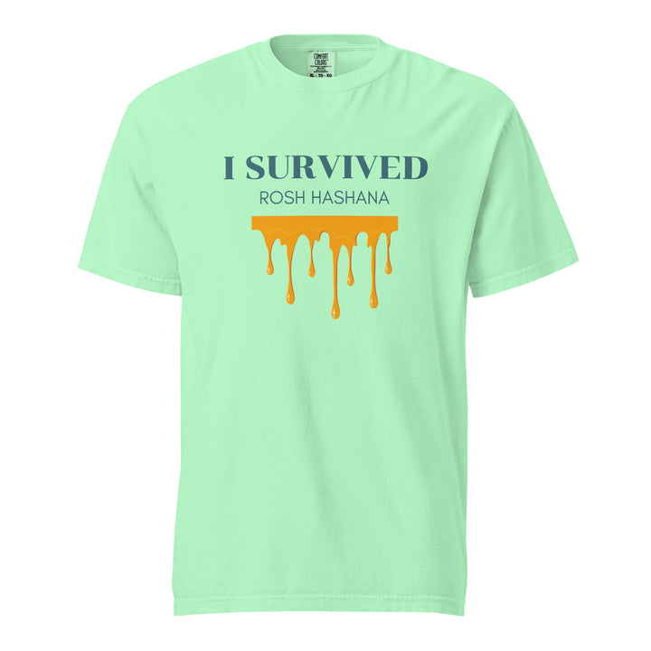 I Survived Rosh HaShana Jewish pride t-shirt in Island Reef - detail view
