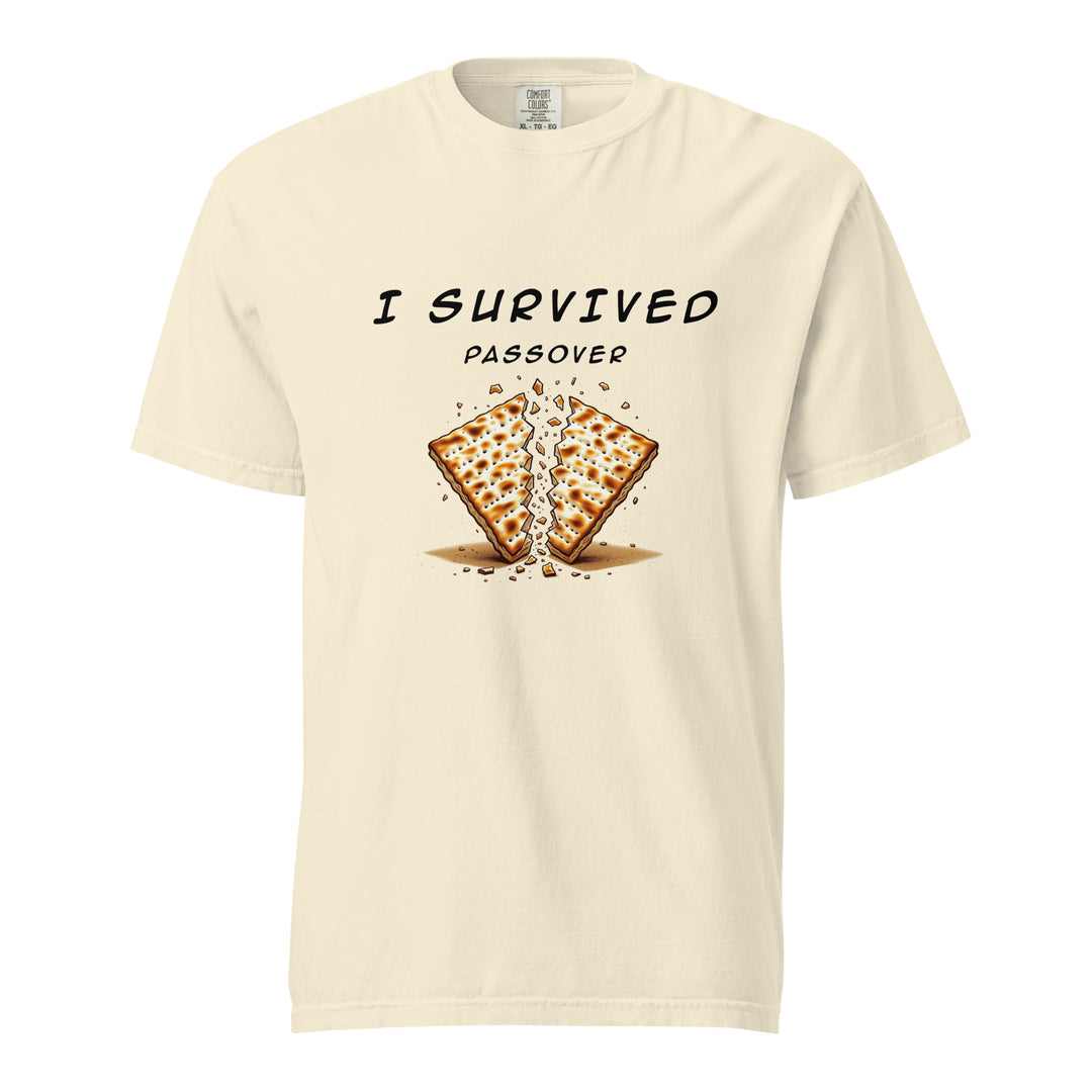 Passover Jewish pride t-shirt in Ivory - back view