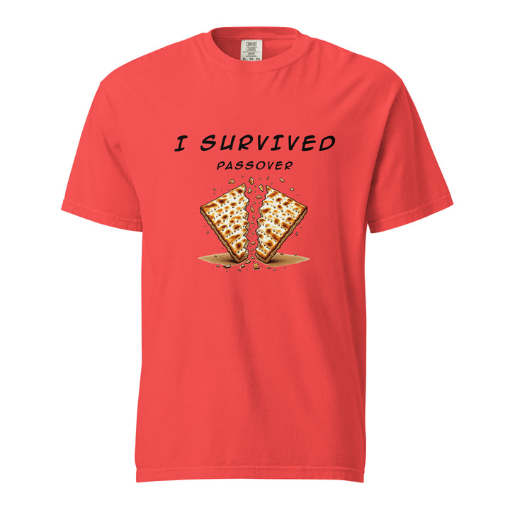 Passover Jewish pride t-shirt in Paprika - lifestyle shot